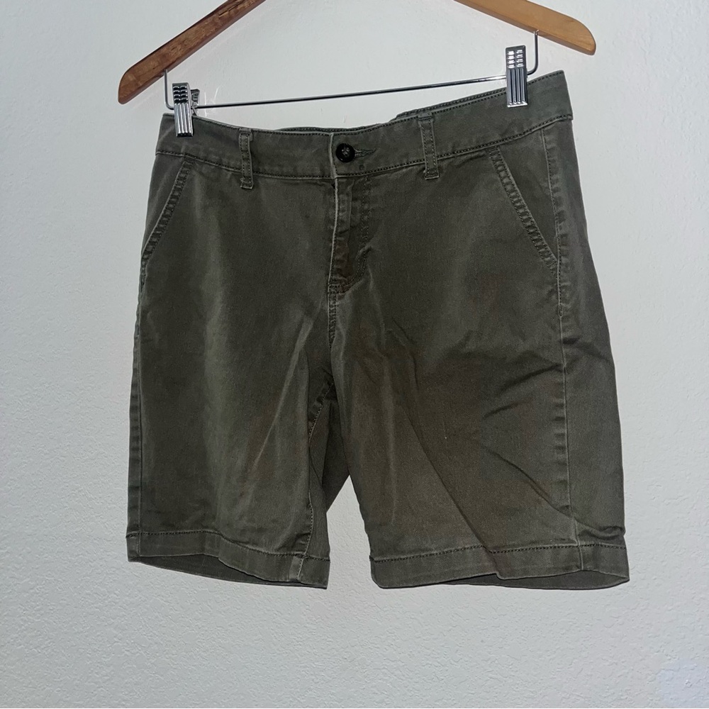 a.n.a Sage Green Bermuda Shorts